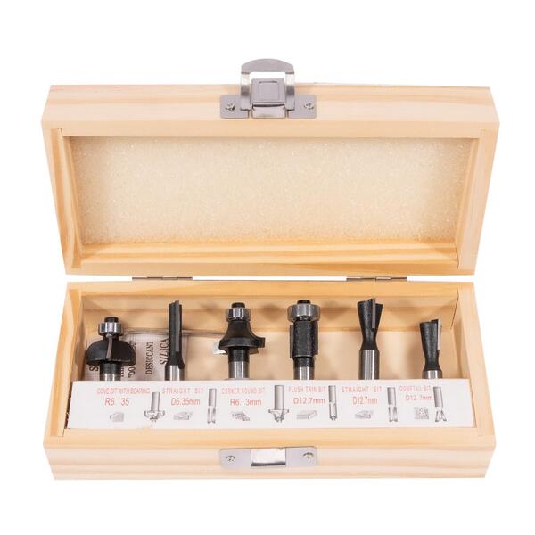 Sada tvarových fréz do dřeva 6 dílů 1