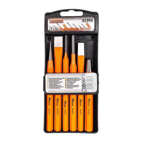 Důlčíky a průbojníky sada 6ks plast. obal 1