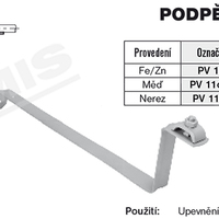 Tremis PV 11c podpěra vedení pod tašky FeZn V765 2