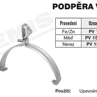 Tremis PV 15a podpěra vedení na hřebenáče FeZn V195 2