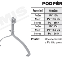 Tremis PV 15b podpěra vedení na hřebenáče FeZn V200 2