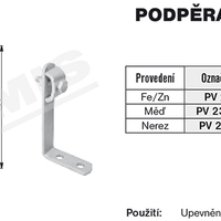 Tremis PV 23 – podpěra vedení na plechové střechy V270 2