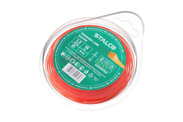 Struna žací čtvercová 3,0mmx15m STALCO 1