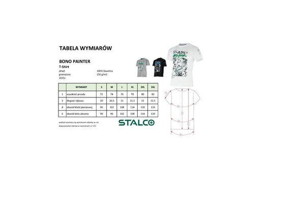 Tričko BONO PAINTER černé, M, STALCO 1