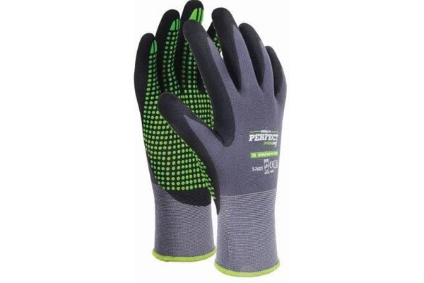 Rukavice nylon vel.10  NITRILE FLEX DOTS/STALCO PERFECT 1