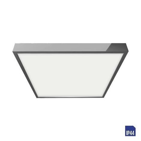 LENYS 49030 koupelnové přisazené svítidlo LED 18W 1500lm 4000K 19cm hranaté IP44, chromové 1