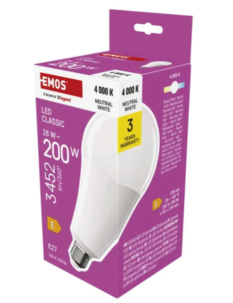 ZQ5E93 LED žárovka Classic A95 E27 28W (200W) 3452lm  neutrální bílá 1