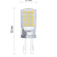 LED žárovka Classic JC / G9 / 4 W (40 W) / 470 lm / neutrální bílá ZQ9545 2