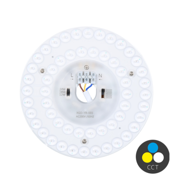 LED-MZA-24W/CCT SMD modul kruh 17cm,12-18-24W 1