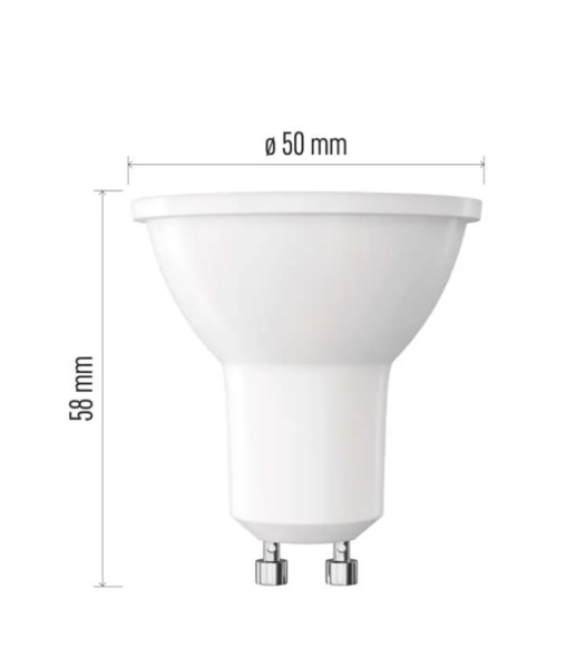 LED žárovka Classic MR16 bílá/ GU10 / 3 W (32 W) / 345 lm / teplá bílá ZQ834 1