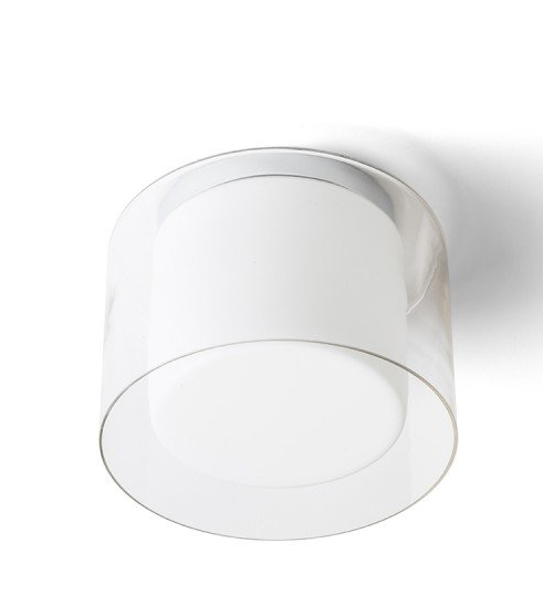 RED R13684 VENICE 23 stropní čiré sklo/opálové sklo/chrom 230V E27 20W IP44 - RED - DESIGN 1