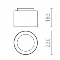 RED R13684 VENICE 23 stropní čiré sklo/opálové sklo/chrom 230V E27 20W IP44 - RED - DESIGN 2