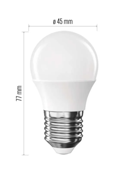 ZQ6E43 LED žárovka Classic Mini Globe E27  6,5W (60W) 806lm neutrální bílá 1