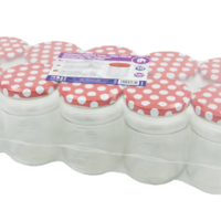 Sklenice zavařovací 250ml TWIST 66 + víčka PUNTÍK 10ks 2