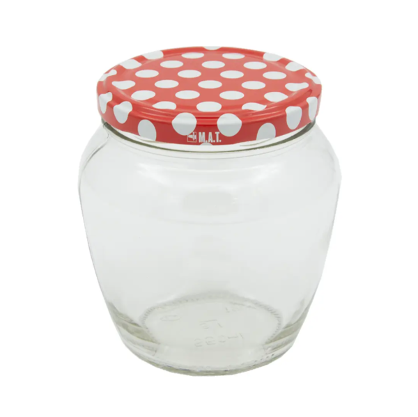 Sklenice zavařovací 550ml TWIST 82 + víčka PUNTÍK 8ks 1