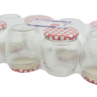 Sklenice zavařovací 550ml TWIST 82 + víčka PUNTÍK 8ks 2