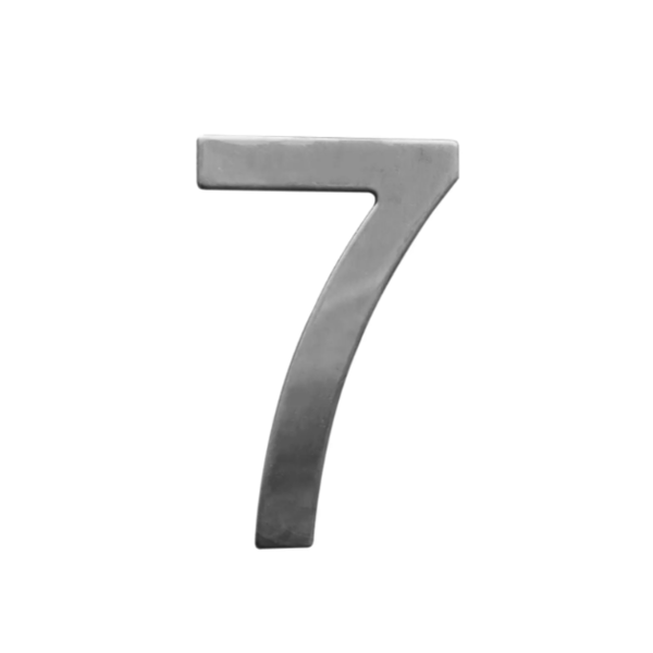 Číslo domovní STAR č.7 75mm nerez 1