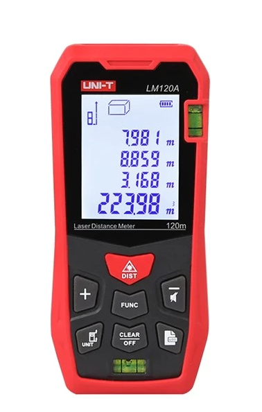Měřič vzdálenosti UNI-T LM120A Měřič vzdálenosti UNI-T LM120A 1