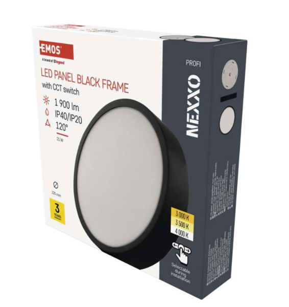 LED přisazené svítidlo NEXXO, kruhové, černé, 21W, se změnou CCT ZM5343 LED přisazené svítidlo NEXXO, kruhové, černé, 21W, se změnou CCT ZM5343 1