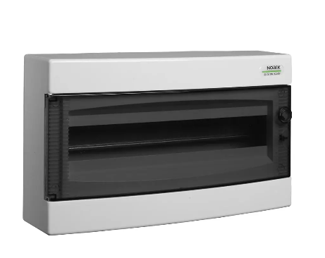 Rozvodnice nástěnná NOARK 113298 PNS 1x24T, průhledné dveře, IP40 1