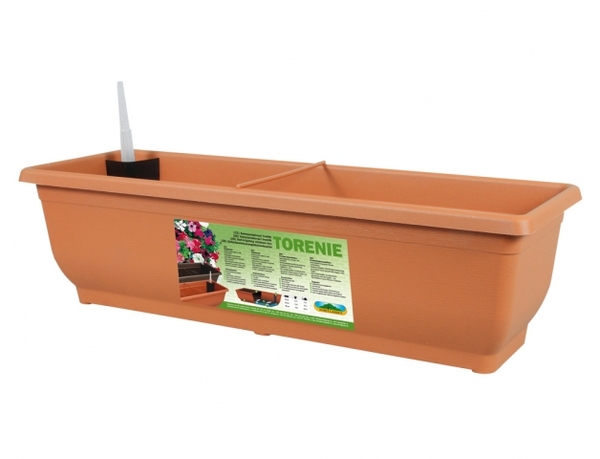 Truhlík samozav. TORENIE 50cm terakota 1