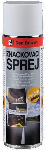 Den Braven - značkovací sprej 
500ml - reflexní oranžová 1