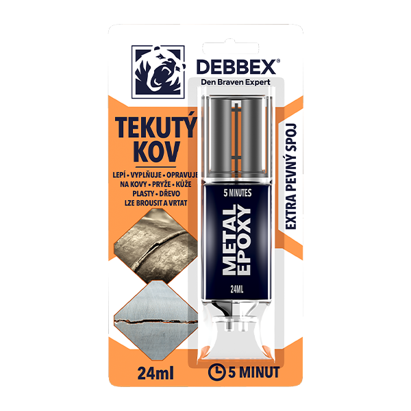 Kov tekutý Metal Epoxy 24ml DEBBEX 1