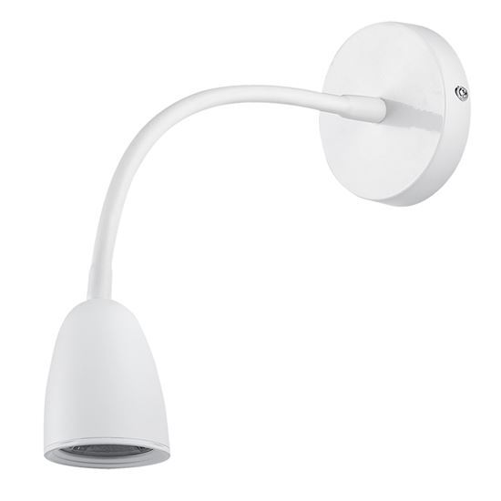 LED nástěnná lampička, stmívatelná, 4W, 280lm, 3000K, bílá WO54-W  W054 1