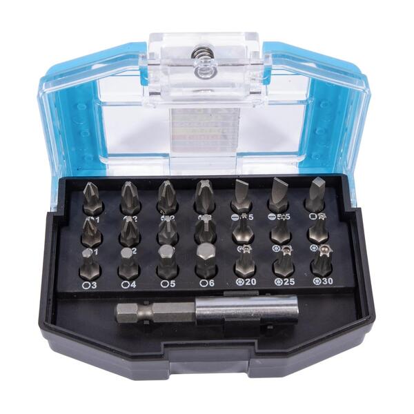 Sada bitů s nástavcem 1/4" 22 dílů 1