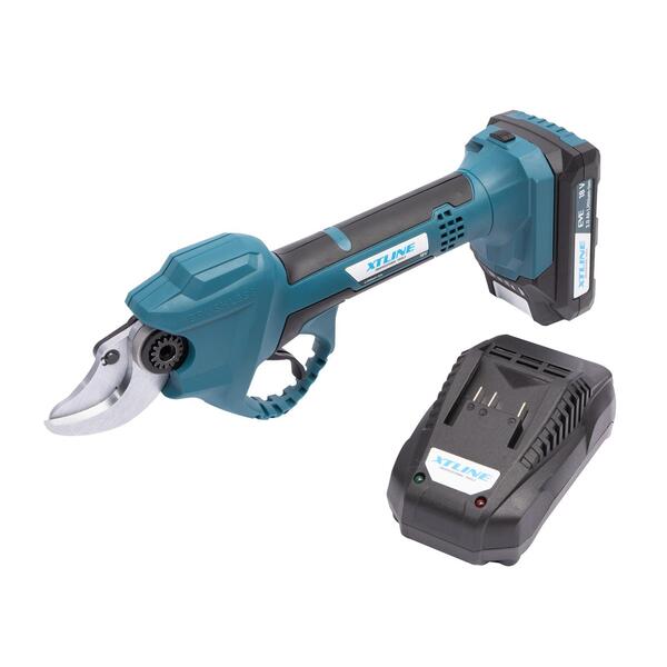 Nůžky na větve AKU bezuhlík. 18V+baterie 2.0Ah+nabíječka 2.4A 1