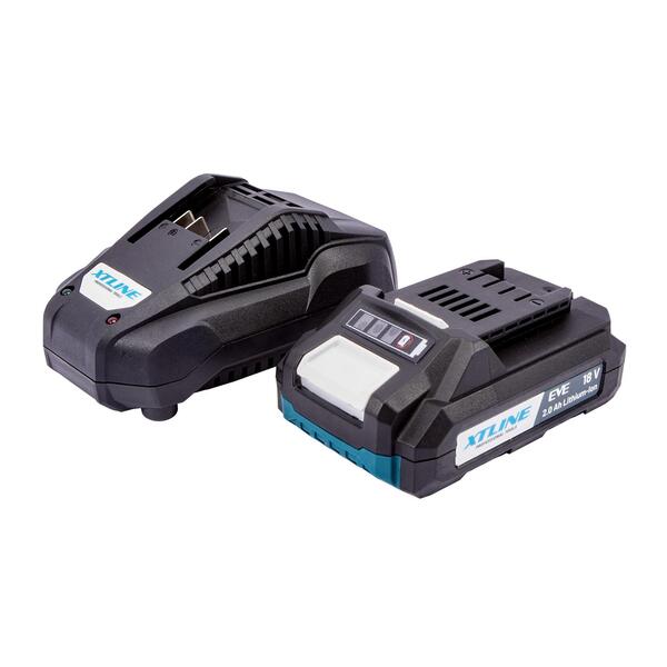 Baterie AKU Li-Ion 18V, 2.0Ah EVE + nabíječka 2.4A 1