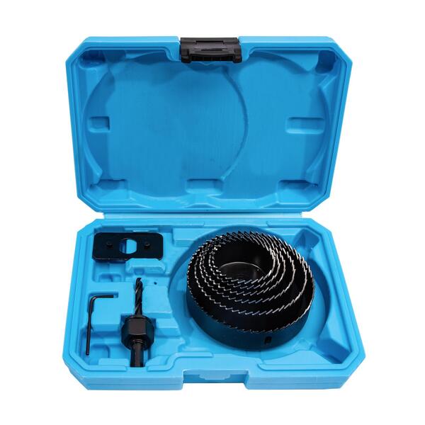 Sada vykružovacích korunek 8 dílů, 51-102mm, plastový box 1