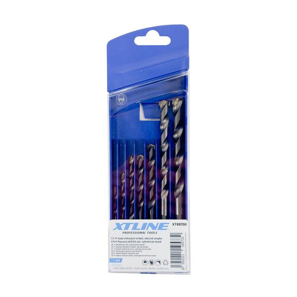 Sada vidiových vrtáků, válcová stopka 4-12mm, 7 dílů 1