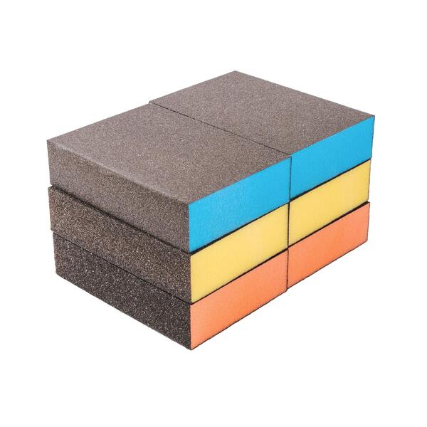 Houba brus. 100x70x25mm,zr.80/120/240,1bal/6ks tuhá 1