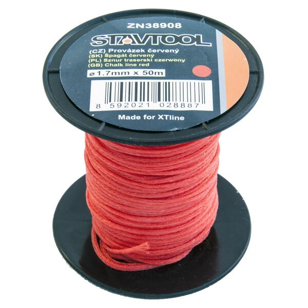 Provázek červený 50m/1,7mm 1