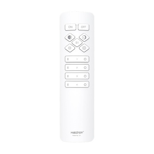 Dálkové ovládání C1-W pro jednobar. a CCT LED 4 zóny 2.4GHz, 2 x AAA, C1, Mi-Light - bílá 1