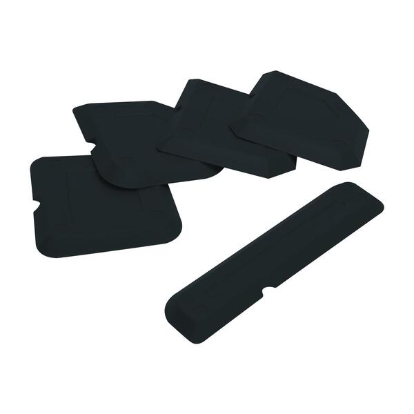 Sada plastových nástrojů na spárování a vyhlazování tmelu 5 dílů 1