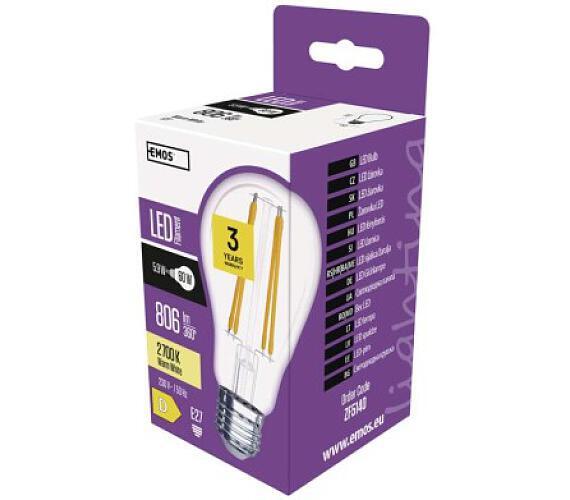 LED žárovka Filament A60 5,9W E27 teplá bílá ZF5140 1