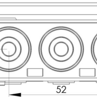 KA 012 LG krabice WISKA 86 x 86 x 41mm zaklap. IP55 ( F12 ) 10109427 2