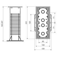 Krabice elektroinstalační vícenásobná do zateplení 
KEZ-3_KB 2