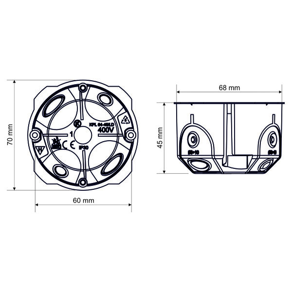 Krabice přístrojová KPL 64-45/LD_NA 1