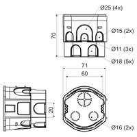 Krabice univerzální 
KPR 68-70_KA 2