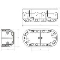 Protipožární přístrojová krabice 
KPZ 68-50/2_PO 2