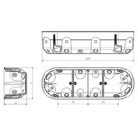 Protipožární přístrojová krabice 
KPZ 68-50/3_PO 2
