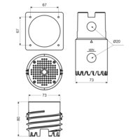 Montážní deska do finálního zateplení s vrtákem 
MDFZ 80/VDZ_KB 2