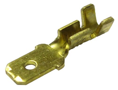 Mosazný kolík, průřez 0,5-1,5mm2 / 4,8x0,8mm / síla materiálu 0,8mm (PK1,5-M408) 1