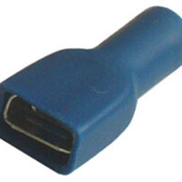 Objímka plochá celoizolovaná, průřez 1,5-2,5mm2 / 6,3x0,8mm PVC dle UL, obdélníkový tvar 2