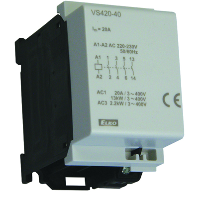 VS420-40 230V AC 
Instalační stykač 4x20A 1