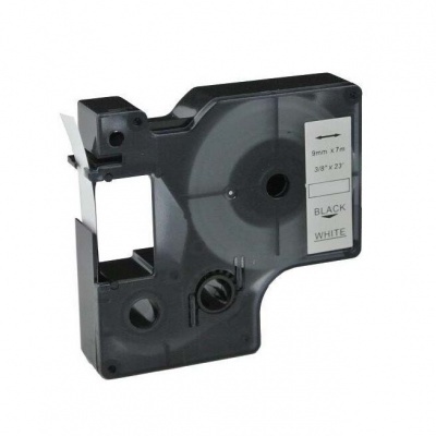 Kompatibilní páska s Dymo 40913, S0720680
/ 41913, 9mm x 7m černý tisk / bílý podklad 1