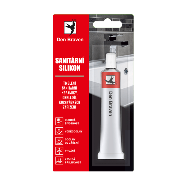 Silikon sanitární bílý 23ml RL 1